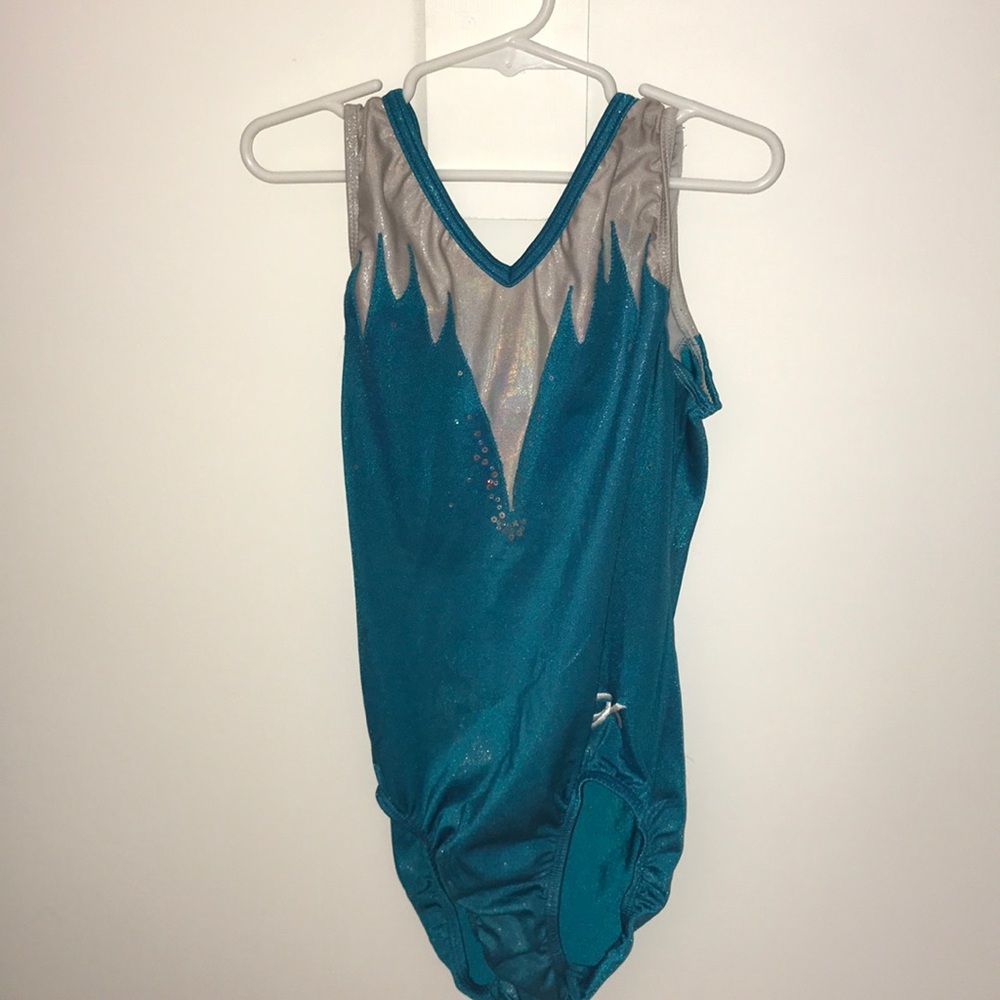 blue gk gymnastics/dance leotard